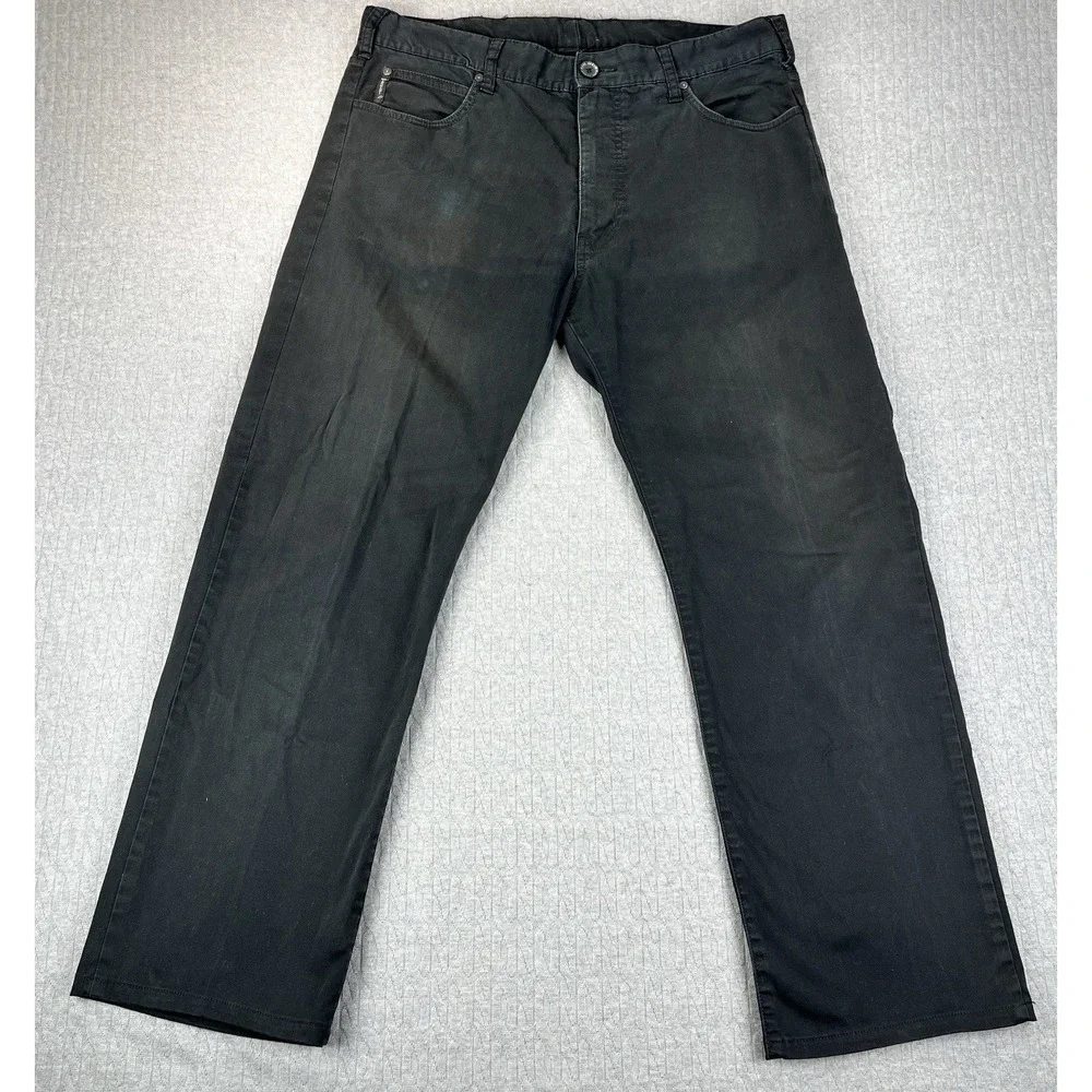 Armani exchange relaxed‎ Men 38/35X29 Black distressed black Pants (Giorgio)